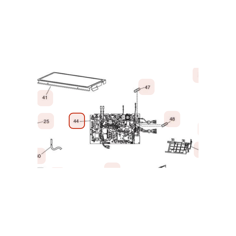 PLATINE PWB MAIN HITACHI Réf: HWRAC35WSEA01
