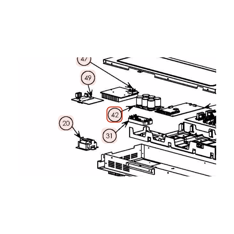 PLATINE PWB CAPA HITACHI Réf: PMRAM90QH5930