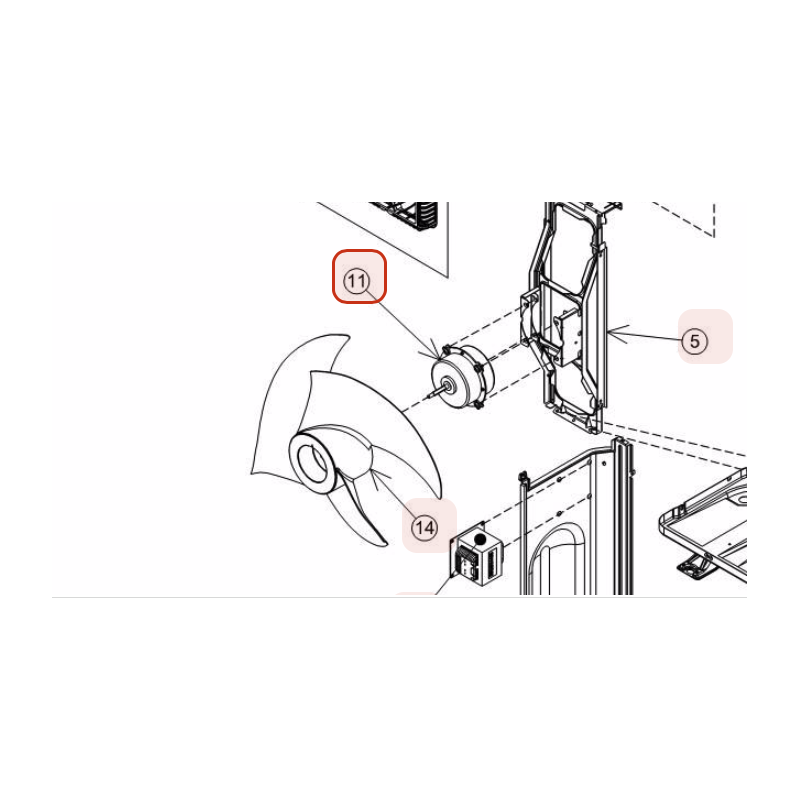 MOTEUR DE VENTILATION HITACHI Réf:PMMG36N2HAES04