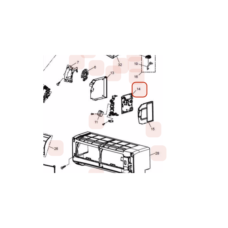 PLATINE DE REGULATION HITACHI Réf: HWRAKCJ35PHAEA02
