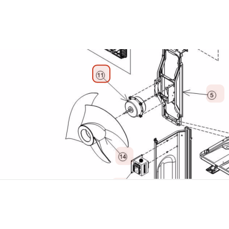 MOTEUR DE VENTILATION HITACHI Réf:1000011777