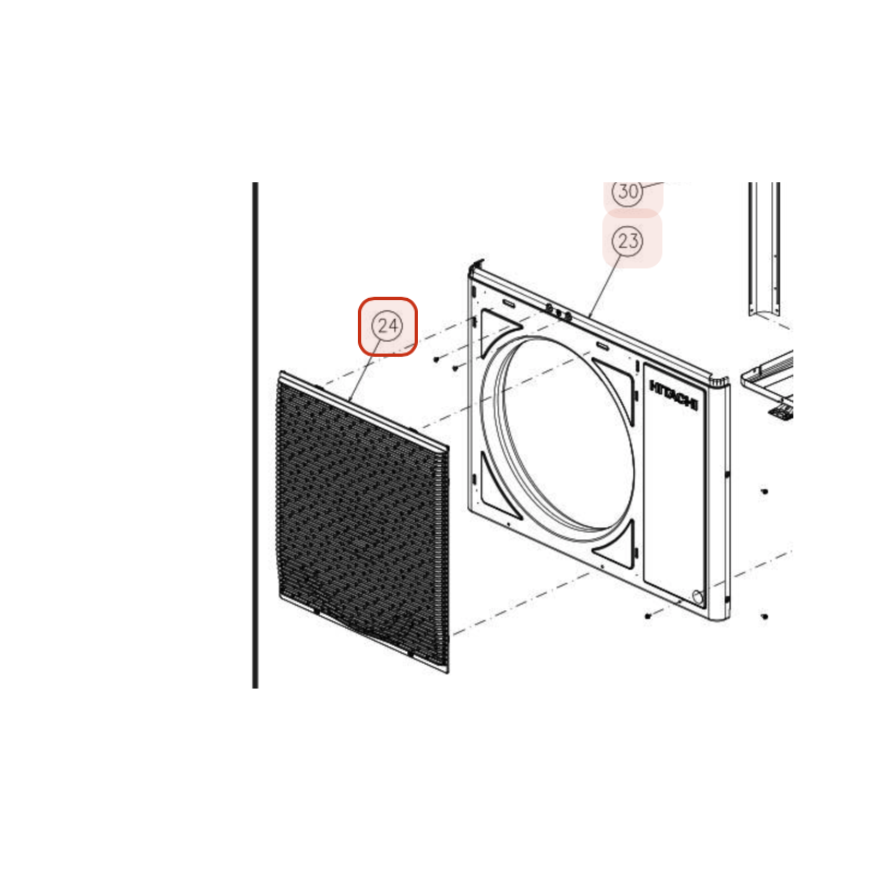 GRILLE DE PROCTECTION HITACHI Réf: 1000016994