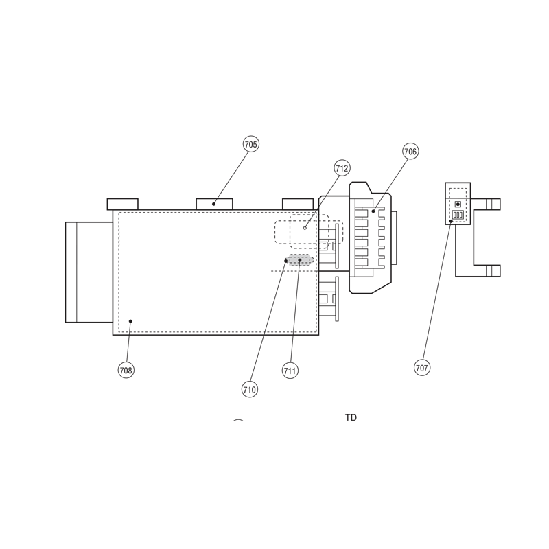 PLATINE INVERTER MCC-5009 TOSHIBA Réf: 43T6V362