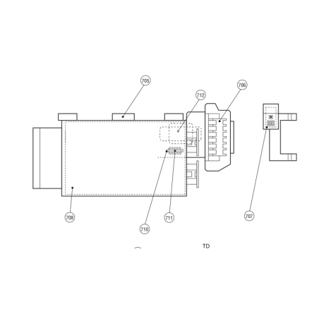 PLATINE INVERTER MCC-5009 TOSHIBA Réf: 43T6V362