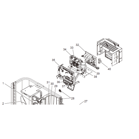 PLATINE FILTRE MITSUBISHI Réf: S70E75346
