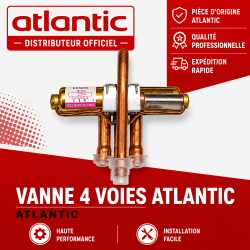 Vanne 4 voies climatisation réversible inverter AOYR14LGC Atlantic