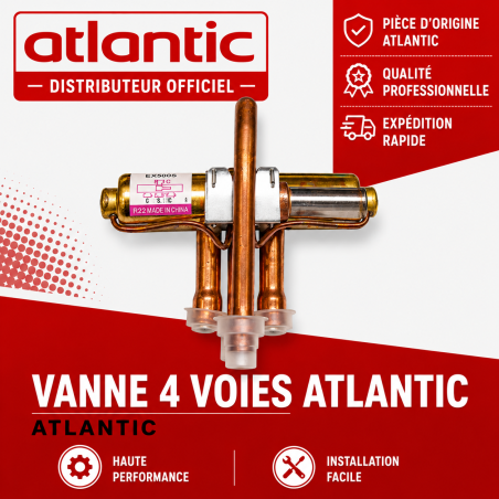 Vanne 4 voies climatisation réversible inverter AOYR14LGC Atlantic