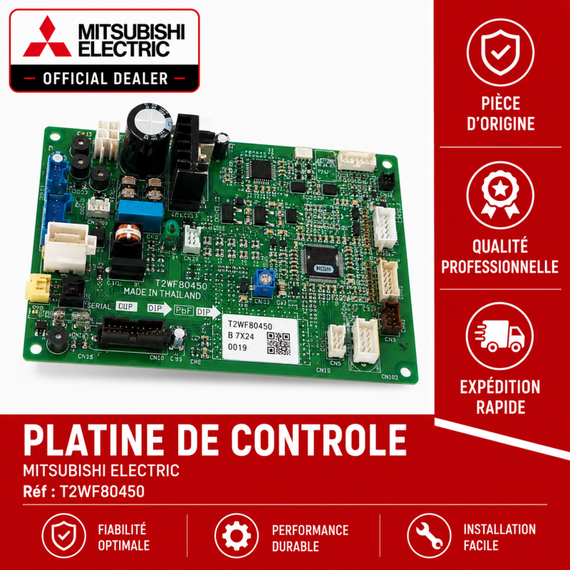PLATINE DE CONTROLE MITSUBISHI Réf: T2WF80450