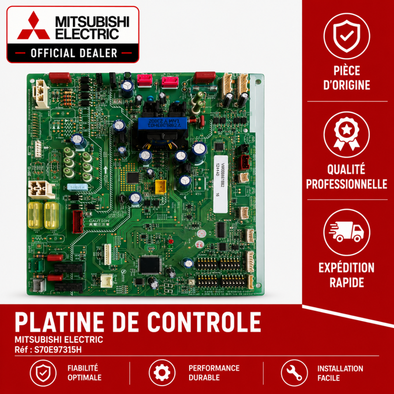 PLATINE DE CONTROLE MITSUBISHI Réf: S70E97315H