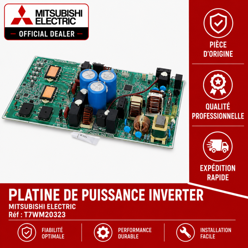 PLATINE DE PUISSANCE INVERTER MITSUBISHI Réf: T7WM20323