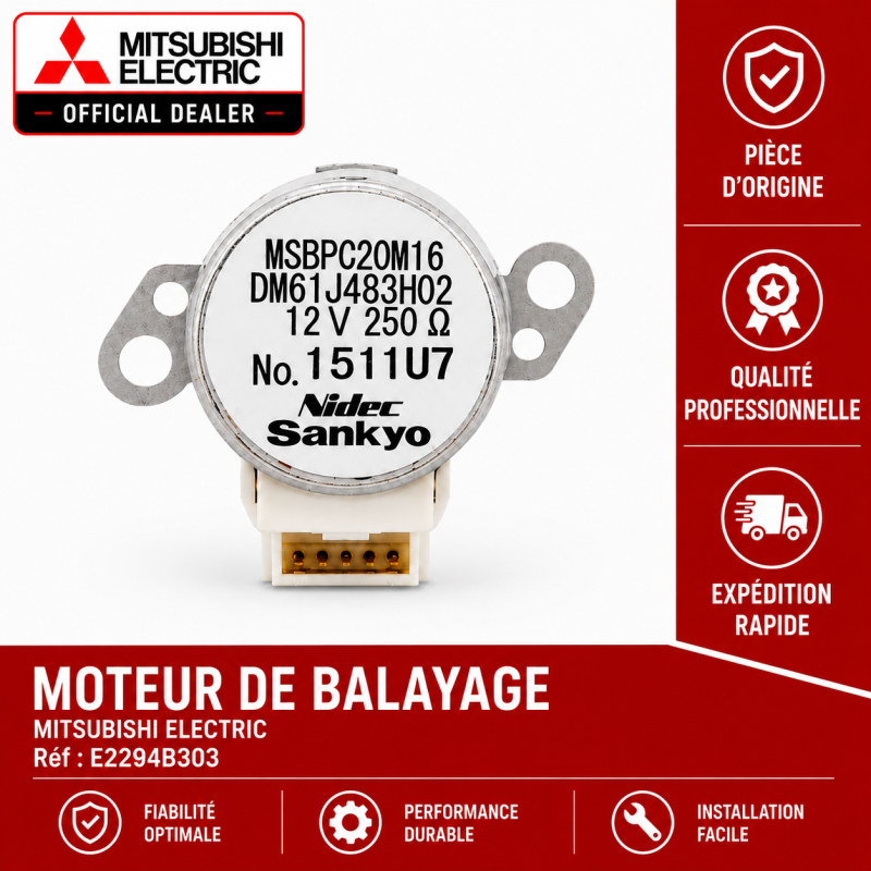 MOTEUR DE BALAYAGE MITSUBISHI Réf: E2294B303