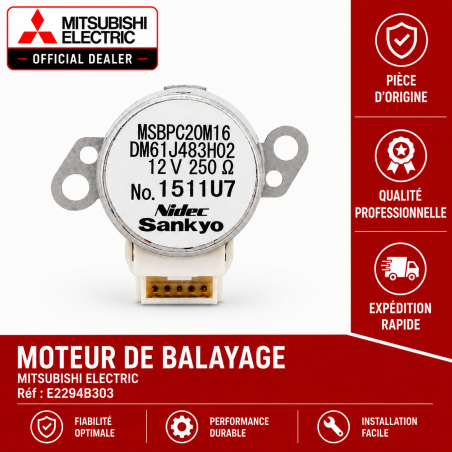 MOTEUR DE BALAYAGE MITSUBISHI Réf: E2294B303