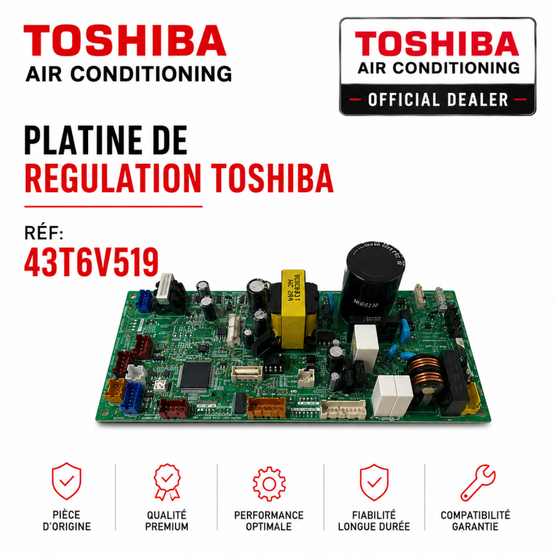 PLATINE DE REGULATION TOSHIBA Réf: 43T6V519
