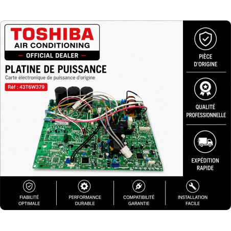 PLATINE DE PUISSANCE TOSHIBA Réf:43T6W379
