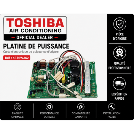 PLATINE DE PUISSANCE TOSHIBA Réf:43T6W362