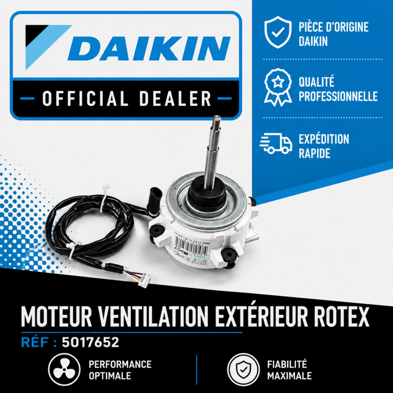 Moteur ventilation extérieur ROTEX Réf:5017652.