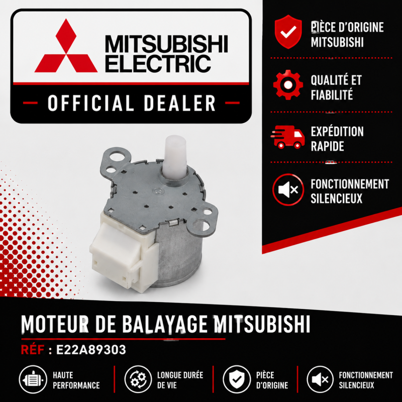 Moteur de balayage climatisation mitsubishi mfzka25va mfzka35va mfzka50va