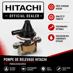 pompe de relevage, pièce détachée, hitachi, cassette, RAI