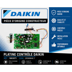 PLATINE CONTROLE  3F009840 7 DAIKIN Ref: 1863071