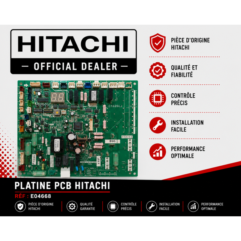 PLATINE PCB HITACHI Réf:E04668