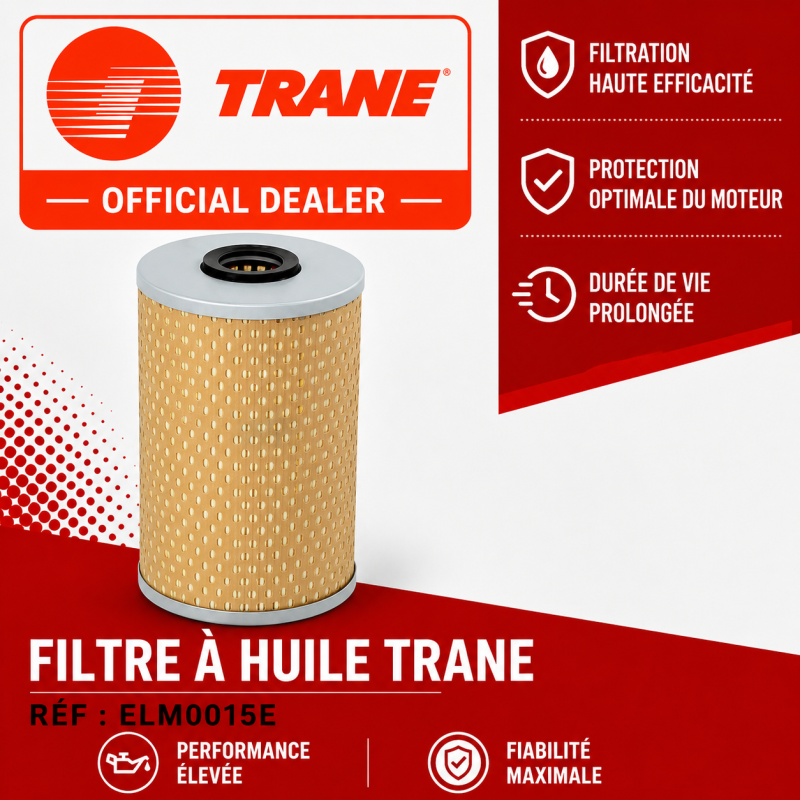 FILTRE A HUILE TRANE Réf:ELM0015E