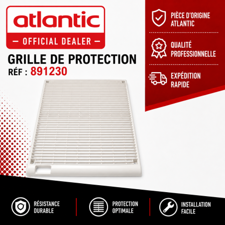 Grille avant climatisation réversible inverter AOYA18LAT3 Atlantic