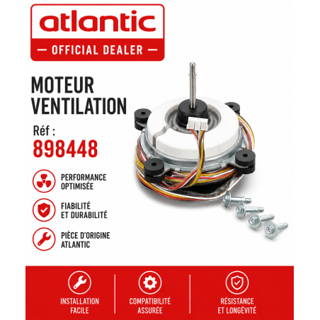 Moteur ventilation climatisation réversible inverter AOYR07LGC Atlantic
