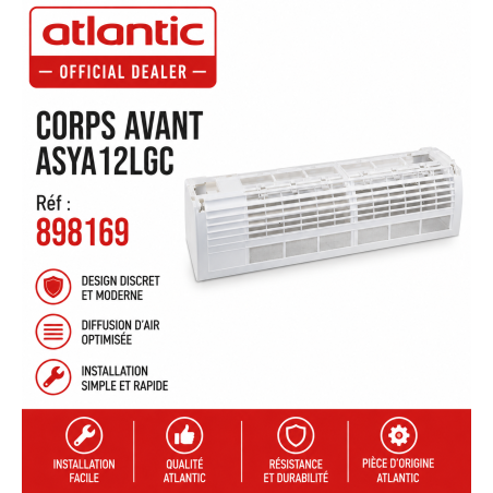 Corps avant  climatisation reversible inverter ASYA12LGC Atlantic