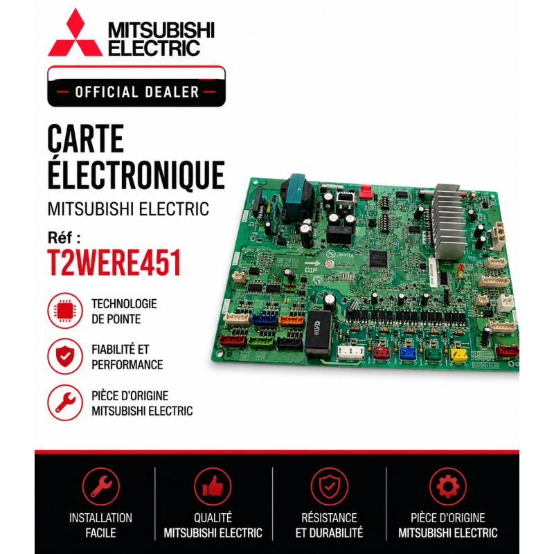 CARTE ELECTRONIQUE MITSUBISHI ELECTRIC Réf: T2WERE451