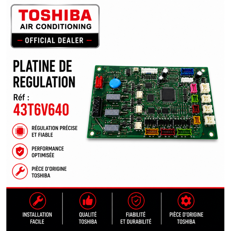 PLATINE DE REGULATION TOSHIBA Réf: 43T6V640