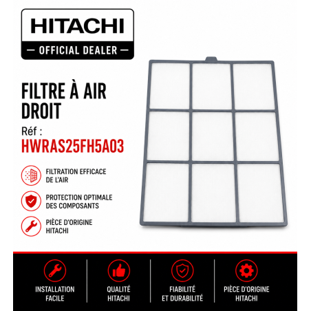 pièce détachée filtre HITACHI RAS-25FH5 RAS-35FH5