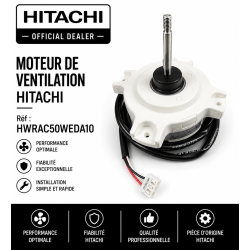 MOTEUR DE VENTILATION HITACHI  Réf: HWRAC50WEDA10