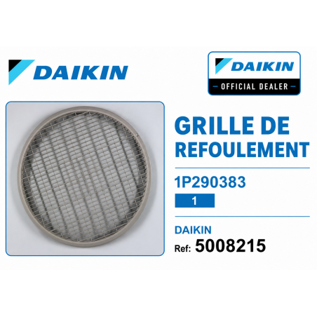 GRILLE DE REFOULEMENT 1P290383 1 DAIKIN Ref: 5008215