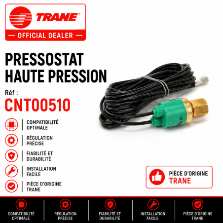 PRESSOSTAT HP 29/22 BAR TRANE Réf:CNT00510
