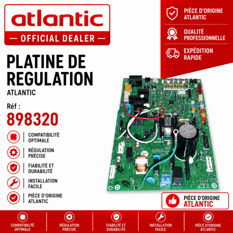 PLATINE DE REGULATION ATLANTIC Réf:898320