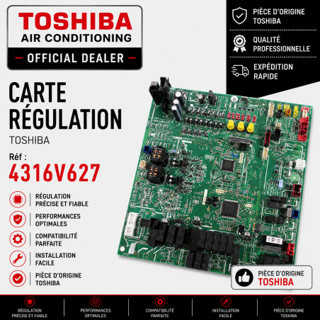 CARTE REGULATION  TOSHIBA Réf: 4316V627