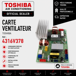 CARTE VENTILATEUR TOSHIBA Réf: 4316V378