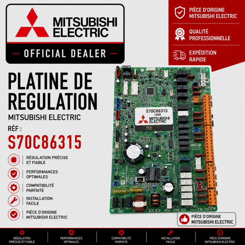 PLATINE DE REGULATION MITSUBISHI :S70C86315
