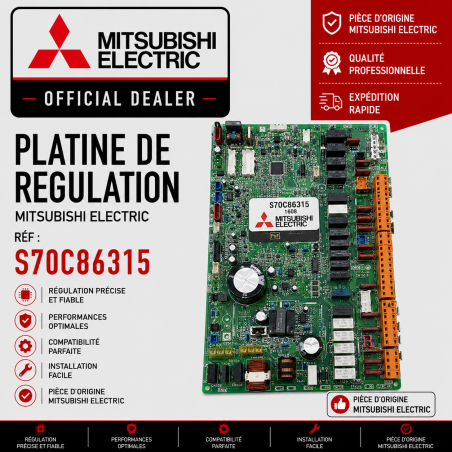 PLATINE DE REGULATION MITSUBISHI :S70C86315