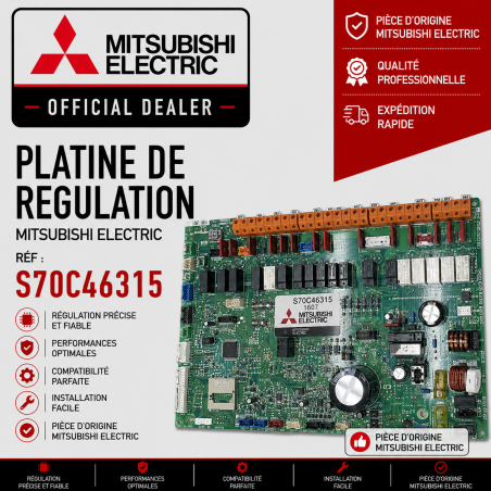 PLATINE DE REGULATION MITSUBISHI :S70C46315