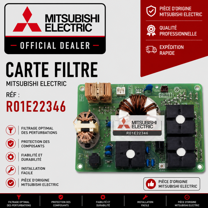 CARTE FILTRE  MITSUBISHI Réf: R01E22346