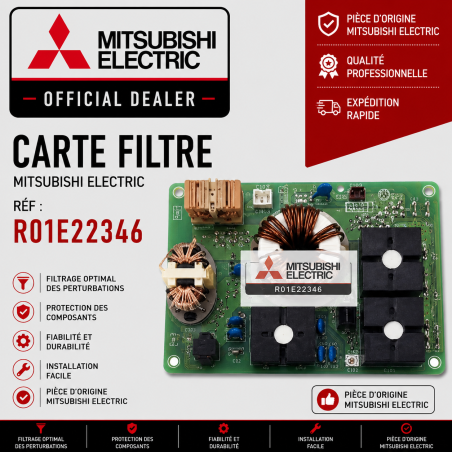 CARTE FILTRE  MITSUBISHI Réf: R01E22346