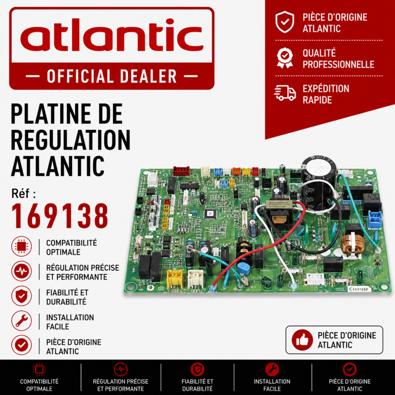 PLATINE DE REGULATION ATLANTIC Réf :169138