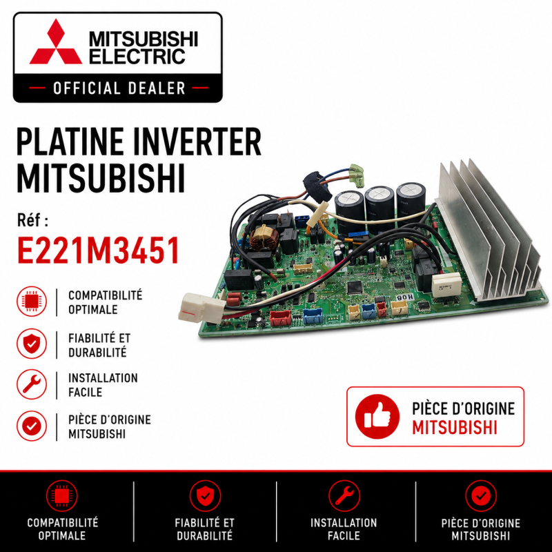 PLATINE INVERTER MITSUBISHI Réf: E221M3451