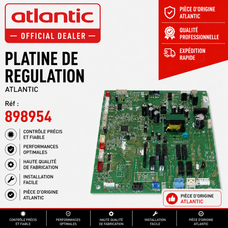 PLATINE DE REGULATION  ATLANTIC réf : 898954