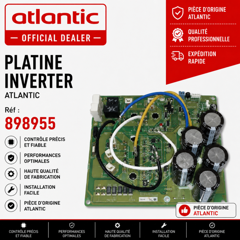 PLATINE INVERTER ATLANTIC réf : 898955