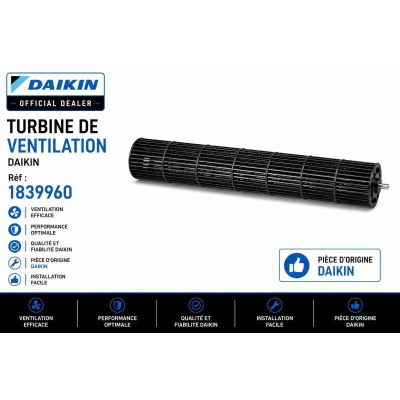 turbine pièce détachée daikin ATXS CTXU FTXL FTXS