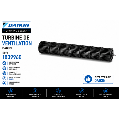 turbine pièce détachée daikin ATXS CTXU FTXL FTXS