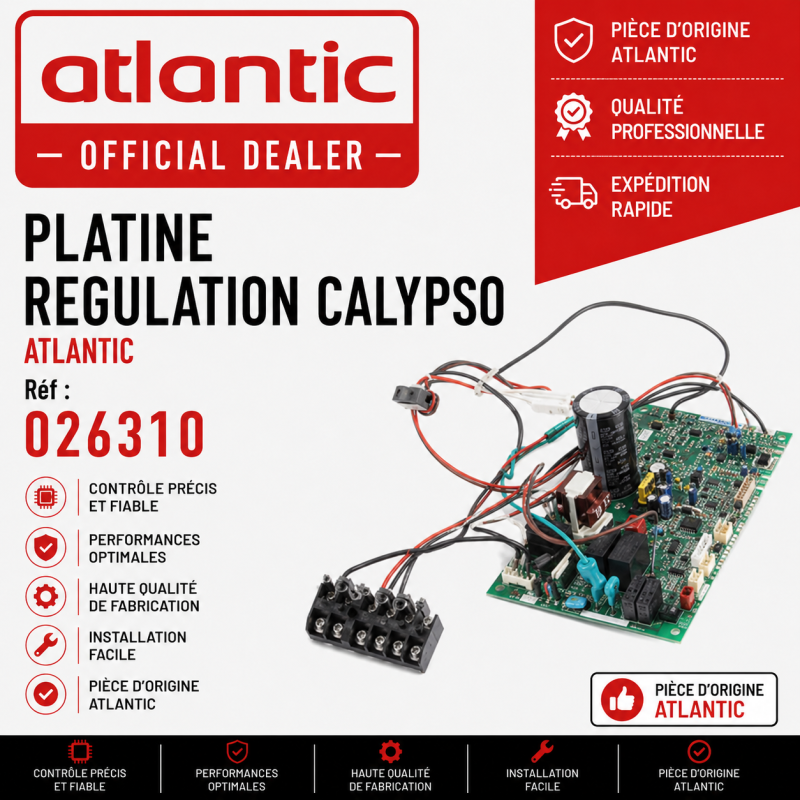PLATINE REGULATION CALYPSO ATLANTIC Réf:026310