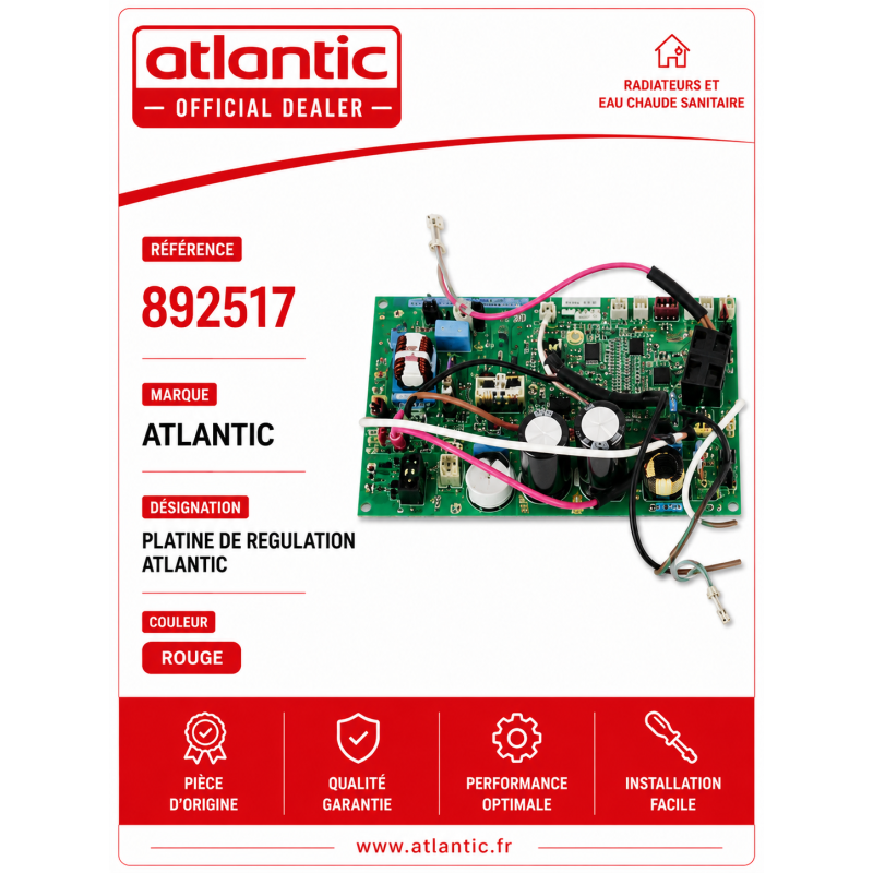 PLATINE DE REGULATION ATLANTIC  Réf:892517